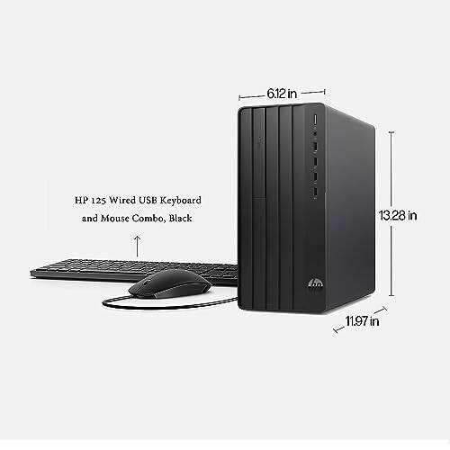 HP Pro Tower 290 G9 Masaüstü Bilgisayar, 12. Nesil Intel 4 Çekirdekli İşlemci (Intel Core i3-12100), 16GB RAM, 256GB NVMe SSD + 1TB 7200 RPM HDD, 2 Monitör Desteği, HDMI, VGA, DVD-RW, Wi-Fi, Windows 11 Pro - 5