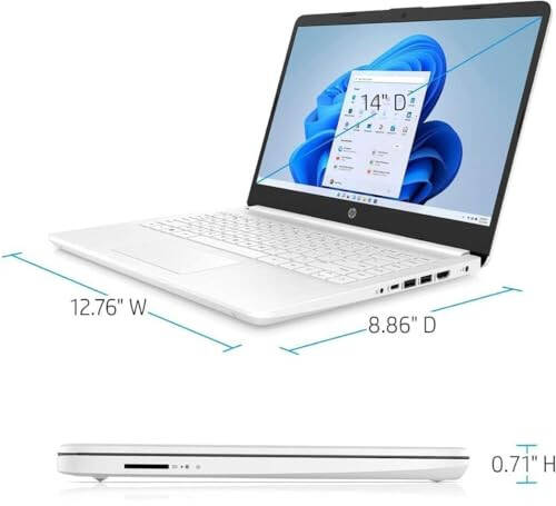 HP Stream 14 İnç Dizüstü Bilgisayar Öğrenci ve İş Dünyası İçin - Intel Dört Çekirdekli İşlemci, 16GB RAM, 320GB Depolama (64GB eMMC + 256GB Kart), 1 Yıl Office 365, Web Kamerası, Uzun Pil Ömrü, Win11 S Fareyle - 7