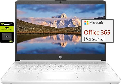 HP Yeni 14 inç Ultra Hafif Dizüstü Bilgisayar Öğrenciler ve İşletmeler için, Intel Dört Çekirdekli N4120, 8GB RAM, 192GB Depolama (64GB eMMC + 128GB Mikro SD), 1 Yıl Office 365, Web Kamerası, HDMI, WiFi, USB-A&C, Win 11 S - 1