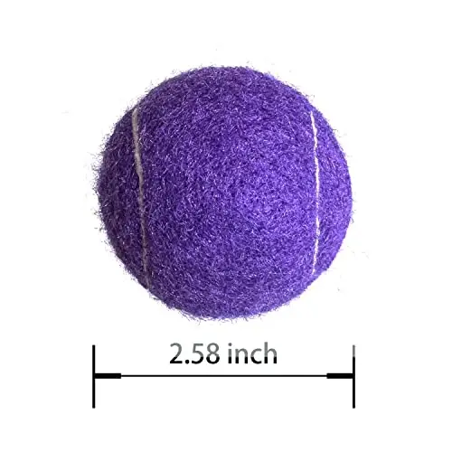 HPWFHPLF Tennis Balls, 12 Pack Advanced Training & Practice Tennis Balls for Beginners, Pet Dogs Playing Balls, Includes Mesh Carry Bag - 2