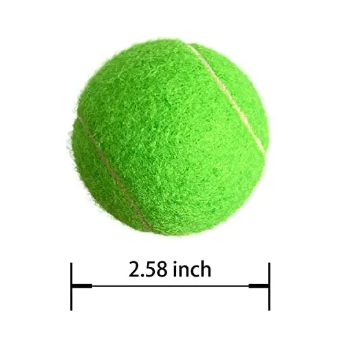 HPWFHPLF Tennis Balls, 12 Pack Advanced Training & Practice Tennis Balls for Beginners, Pet Dogs Playing Balls, Includes Mesh Carry Bag - 2