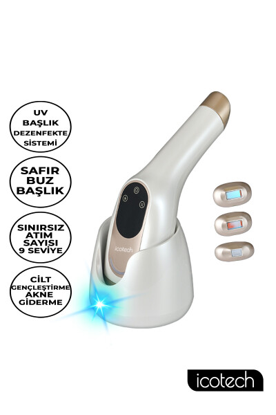 HR95 Sınırsız Atım Safir Buz Başlıklı UV Dezenfeksiyon Lazer Epilasyon Aleti - 17