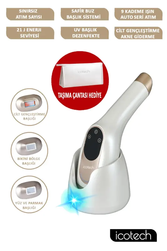 HR95 Unlimited Shot Sapphire Ice Head UV Disinfection Laser Hair Removal Device - 17