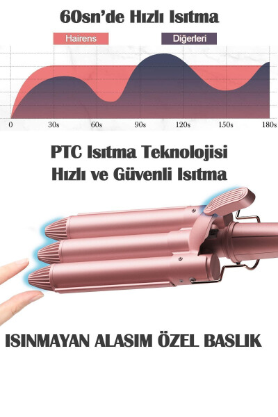 HRS-190 To'lqin va suv to'lqinli soch kıvırtıcısi 25 mm - 6