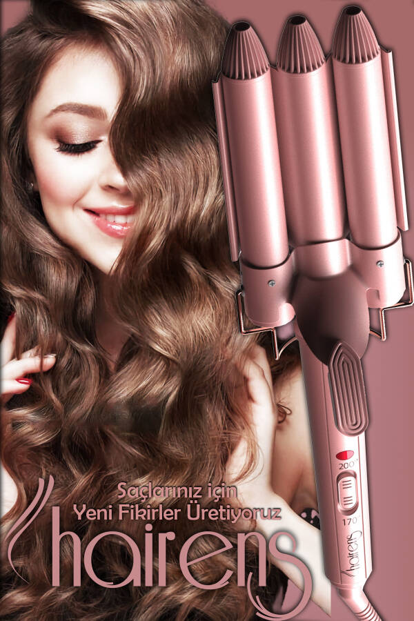 HRS-190 Wave and Water Wave Hair Curling Iron 25mm - 8