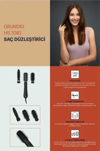 Hs 7082 Saç Şekillendirici - beyaz - 6