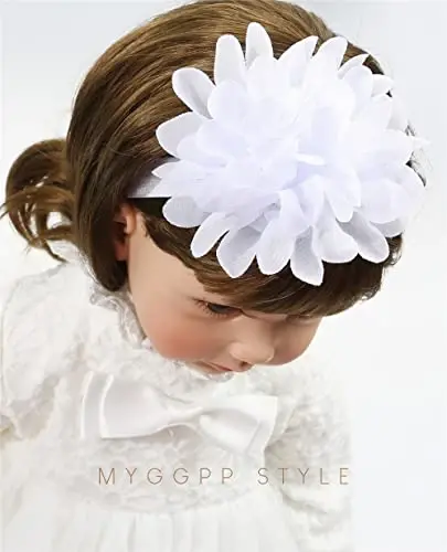 HsdsBebe 2pcs/Set Newborn Baby Girl Princess Mary Jane Shoes Toddler Infant Wedding Dress Flat Shoes with Free Headband - HSDSBEBE (1)