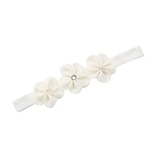 HsdsBebe 2pcs/Set Newborn Baby Girl Princess Mary Jane Shoes Toddler Infant Wedding Dress Flat Shoes with Free Headband - 2
