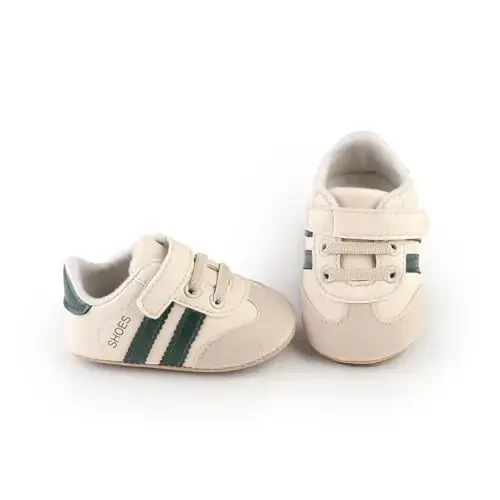 HsdsBebe Baby Boys Girls Pu Leather Hard Bottom Walking Sneakers Toddler Rubber Sole First Walkers Infant Cartoon Slippers Crib Shoes 