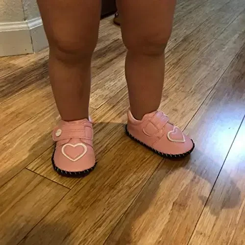 HsdsBebe Baby Boys Girls Pu Leather Hard Bottom Walking Sneakers Toddler Rubber Sole First Walkers Infant Cartoon Slippers Crib Shoes - HSDSBEBE (1)