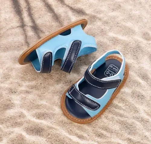 HsdsBebe Infant Baby Boys Girls Summer Beach Sandals Breathable Athletic Anti-slip Soft Sole Newborn First Walker Crib Shoes - 4