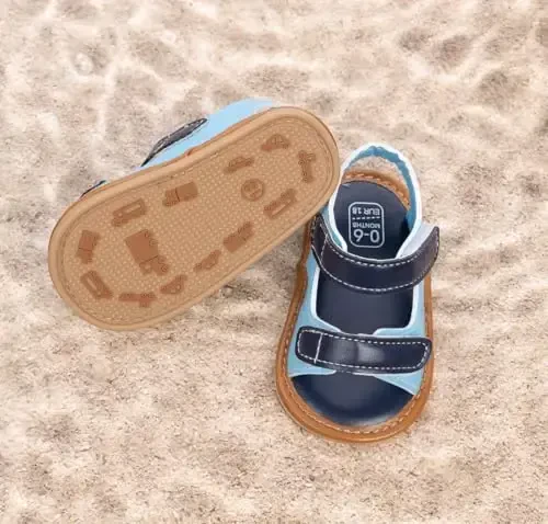 HsdsBebe Infant Baby Boys Girls Summer Beach Sandals Breathable Athletic Anti-slip Soft Sole Newborn First Walker Crib Shoes - 3