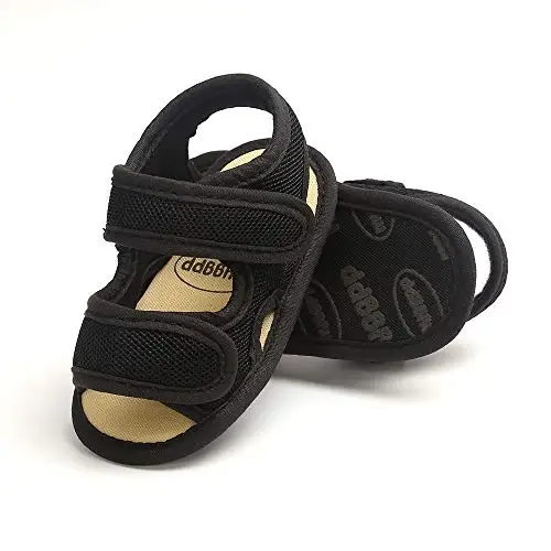 HsdsBebe Infant Baby Boys Girls Summer Beach Sandals Breathable Athletic Anti-slip Soft Sole Newborn First Walker Crib Shoes - 3