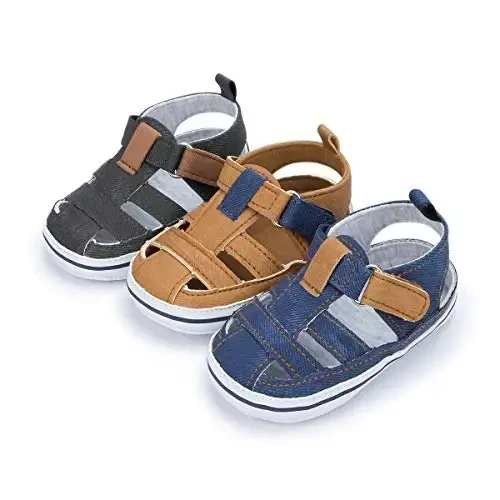 HsdsBebe Infant Baby Boys Girls Summer Beach Sandals Breathable Athletic Anti-slip Soft Sole Newborn First Walker Crib Shoes - 6