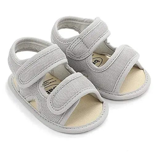 HsdsBebe Infant Baby Boys Girls Summer Beach Sandals Breathable Athletic Anti-slip Soft Sole Newborn First Walker Crib Shoes - 1