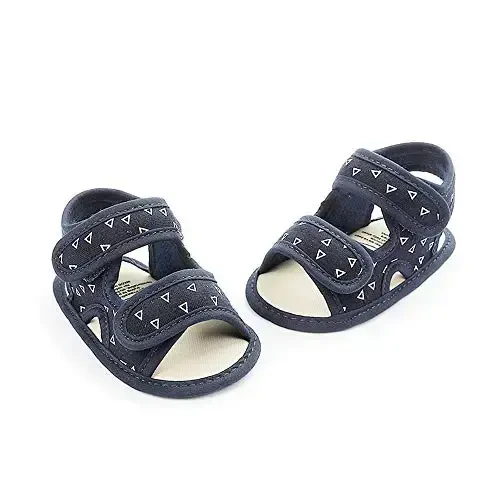 HsdsBebe Infant Baby Boys Girls Summer Beach Sandals Breathable Athletic Anti-slip Soft Sole Newborn First Walker Crib Shoes - 3