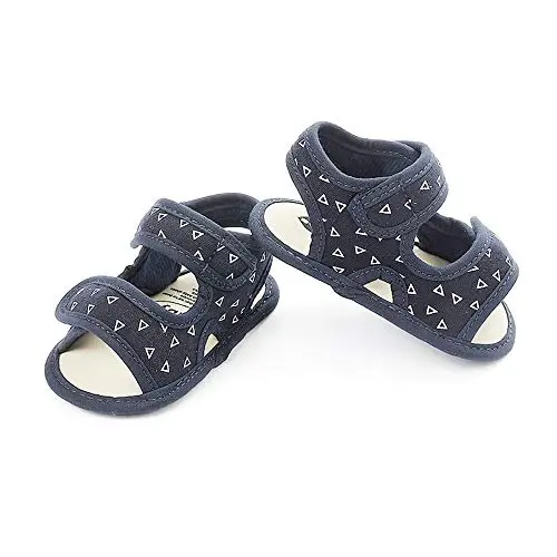 HsdsBebe Infant Baby Boys Girls Summer Beach Sandals Breathable Athletic Anti-slip Soft Sole Newborn First Walker Crib Shoes - 4