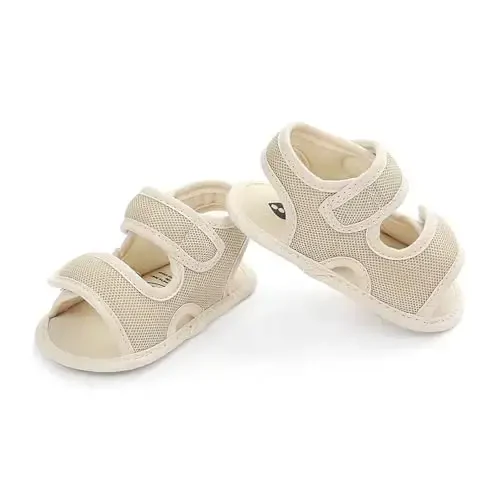 HsdsBebe Infant Baby Boys Girls Summer Beach Sandals Breathable Athletic Anti-slip Soft Sole Newborn First Walker Crib Shoes - 4