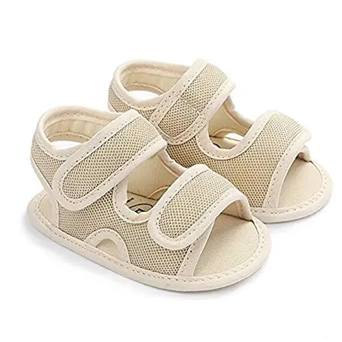 HsdsBebe Infant Baby Boys Girls Summer Beach Sandals Breathable Athletic Anti-slip Soft Sole Newborn First Walker Crib Shoes 