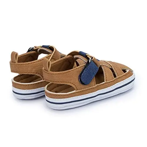 HsdsBebe Infant Baby Boys Girls Summer Beach Sandals Breathable Athletic Anti-slip Soft Sole Newborn First Walker Crib Shoes - 4
