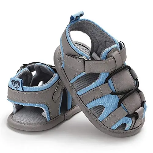 HsdsBebe Infant Baby Boys Girls Summer Beach Sandals Breathable Athletic Anti-slip Soft Sole Newborn First Walker Crib Shoes 