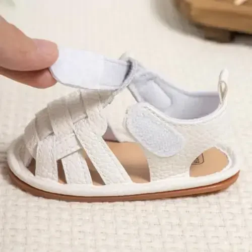 HsdsBebe Infant Baby Boys Girls Summer Beach Sandals Breathable Athletic Anti-slip Soft Sole Newborn First Walker Crib Shoes - 7