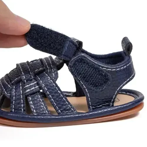 HsdsBebe Infant Baby Boys Girls Summer Beach Sandals Breathable Athletic Anti-slip Soft Sole Newborn First Walker Crib Shoes - 6