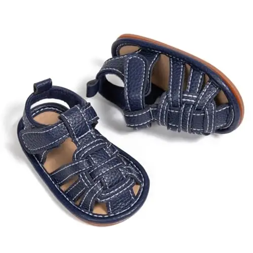 HsdsBebe Infant Baby Boys Girls Summer Beach Sandals Breathable Athletic Anti-slip Soft Sole Newborn First Walker Crib Shoes - HSDSBEBE