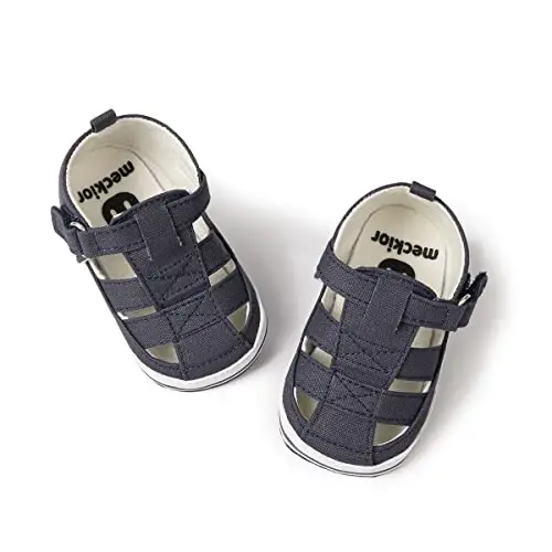 HsdsBebe Infant Baby Boys Girls Summer Beach Sandals Breathable Athletic Anti-slip Soft Sole Newborn First Walker Crib Shoes - 1