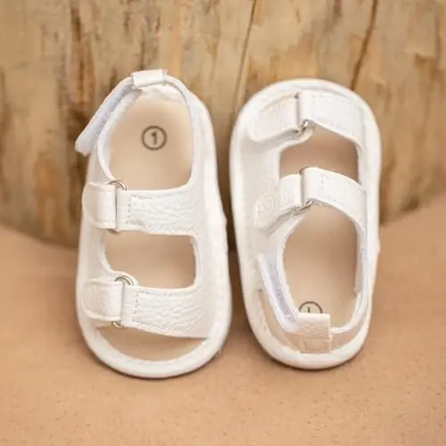 HsdsBebe Infant Baby Boys Girls Summer Beach Sandals Breathable Athletic Anti-slip Soft Sole Newborn First Walker Crib Shoes - 5