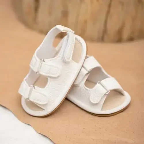 HsdsBebe Infant Baby Boys Girls Summer Beach Sandals Breathable Athletic Anti-slip Soft Sole Newborn First Walker Crib Shoes - 4