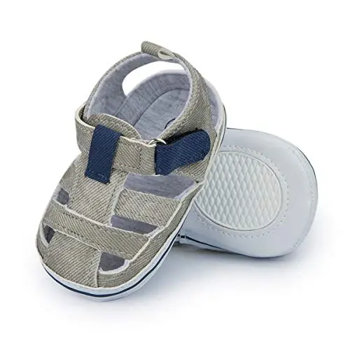HsdsBebe Infant Baby Boys Girls Summer Beach Sandals Breathable Athletic Anti-slip Soft Sole Newborn First Walker Crib Shoes - 1