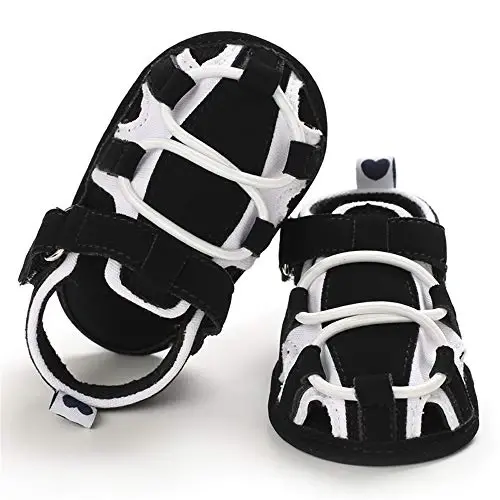 HsdsBebe Infant Baby Boys Girls Summer Beach Sandals Breathable Athletic Anti-slip Soft Sole Newborn First Walker Crib Shoes - 4