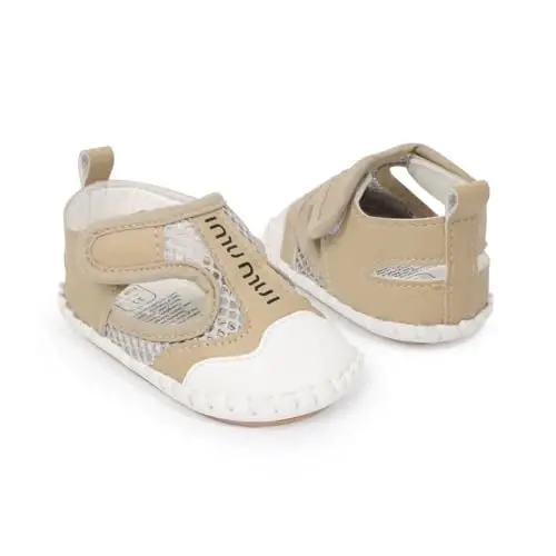 HsdsBebe Infant Baby Boys Girls Summer Beach Sandals Breathable Athletic Anti-slip Soft Sole Newborn First Walker Crib Shoes - 4