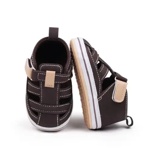 HsdsBebe Infant Baby Boys Girls Summer Beach Sandals Breathable Athletic Anti-slip Soft Sole Newborn First Walker Crib Shoes - HSDSBEBE