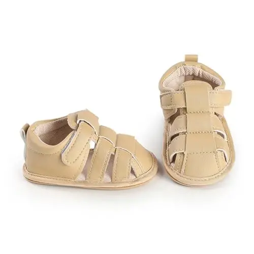 HsdsBebe Infant Baby Boys Girls Summer Beach Sandals Breathable Athletic Anti-slip Soft Sole Newborn First Walker Crib Shoes - HSDSBEBE