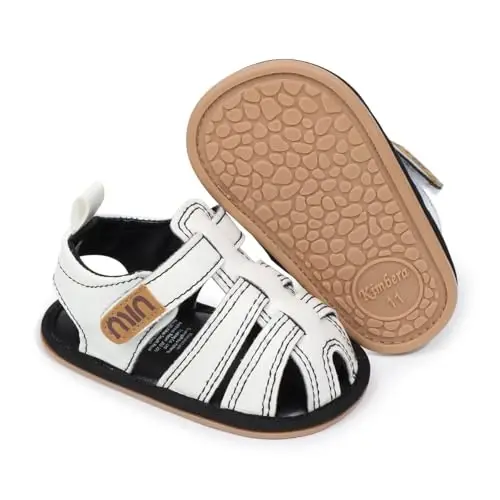 HsdsBebe Infant Baby Boys Girls Summer Beach Sandals Breathable Athletic Anti-slip Soft Sole Newborn First Walker Crib Shoes - 3