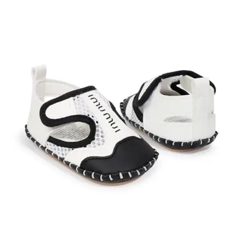 HsdsBebe Infant Baby Boys Girls Summer Beach Sandals Breathable Athletic Anti-slip Soft Sole Newborn First Walker Crib Shoes - 4