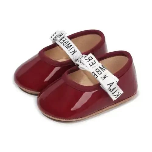 HsdsBebe Infant Baby Girls Mary Jane Flats Bow Non-Slip Soft Sole Princess Toddler First Walkers Sneaker Wedding Dress Shoes - 3