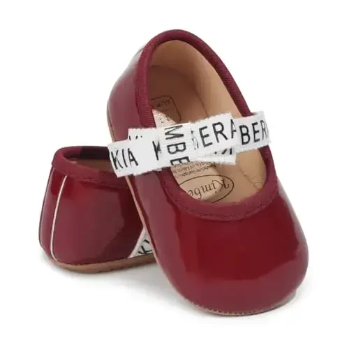 HsdsBebe Infant Baby Girls Mary Jane Flats Bow Non-Slip Soft Sole Princess Toddler First Walkers Sneaker Wedding Dress Shoes - 4