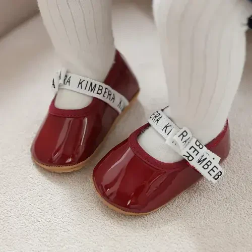 HsdsBebe Infant Baby Girls Mary Jane Flats Bow Non-Slip Soft Sole Princess Toddler First Walkers Sneaker Wedding Dress Shoes - 5