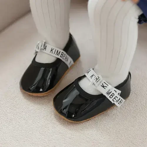 HsdsBebe Infant Baby Girls Mary Jane Flats Bow Non-Slip Soft Sole Princess Toddler First Walkers Sneaker Wedding Dress Shoes - 5