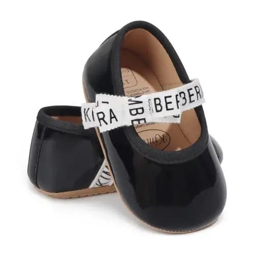 HsdsBebe Infant Baby Girls Mary Jane Flats Bow Non-Slip Soft Sole Princess Toddler First Walkers Sneaker Wedding Dress Shoes - 4