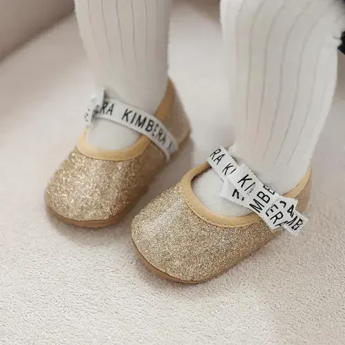 HsdsBebe Infant Baby Girls Mary Jane Flats Bow Non-Slip Soft Sole Princess Toddler First Walkers Sneaker Wedding Dress Shoes - 5