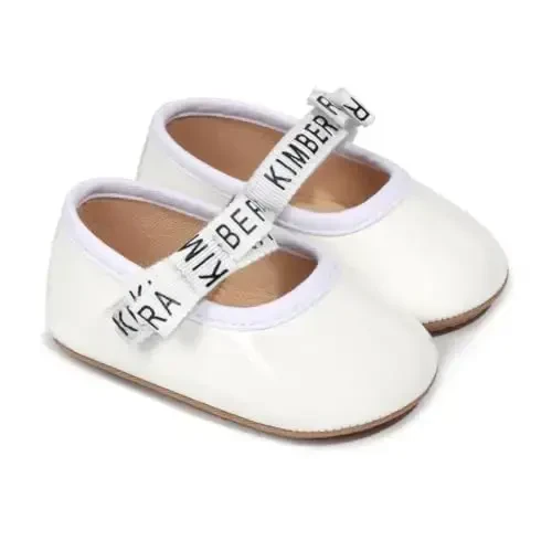 HsdsBebe Infant Baby Girls Mary Jane Flats Bow Non-Slip Soft Sole Princess Toddler First Walkers Sneaker Wedding Dress Shoes - 4