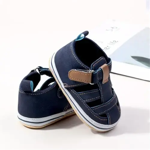 HsdsBebe Детские летние пляжные сандалии для мальчиков и девочек, дышащая спортивная обувь с нескользящей мягкой подошвой, обувь для новорожденных, впервые научившихся ходить, пинетки - 5
