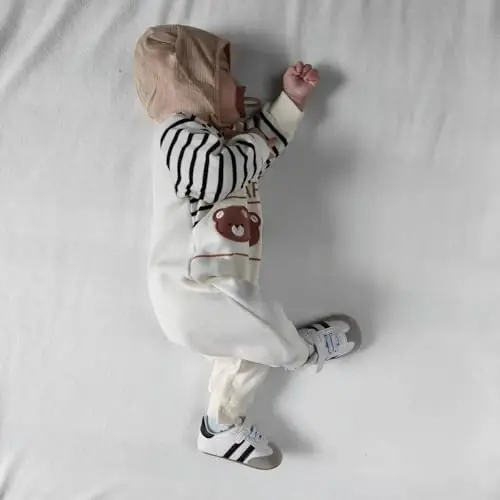 HsdsBebe Baby Boys Girls Pu Leather Hard Bottom Walking Sneakers Toddler Rubber Sole First Walkers Infant Cartoon Slippers Crib Shoes - 2