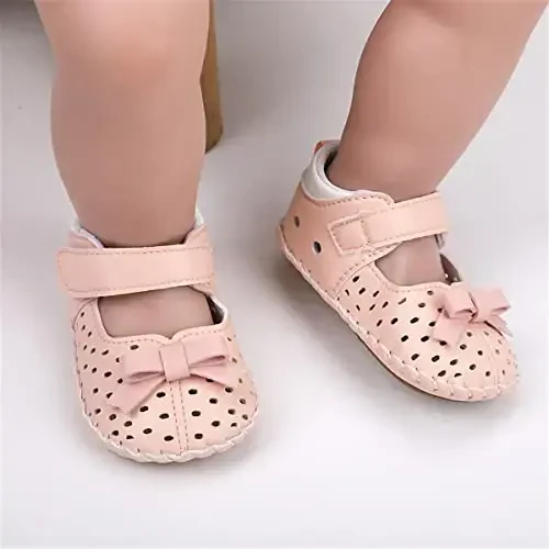 HsdsBebe Baby Boys Girls Pu Leather Hard Bottom Walking Sneakers Toddler Rubber Sole First Walkers Infant Cartoon Slippers Crib Shoes - HSDSBEBE (1)