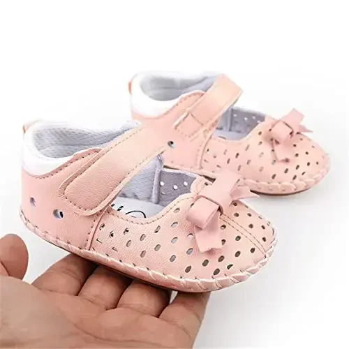 HsdsBebe Baby Boys Girls Pu Leather Hard Bottom Walking Sneakers Toddler Rubber Sole First Walkers Infant Cartoon Slippers Crib Shoes - 3