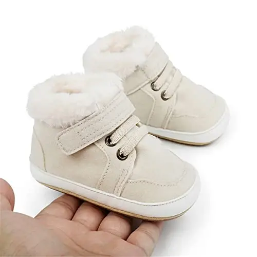HsdsBebe Baby Boys Girls Pu Leather Hard Bottom Walking Sneakers Toddler Rubber Sole First Walkers Infant Cartoon Slippers Crib Shoes - 3